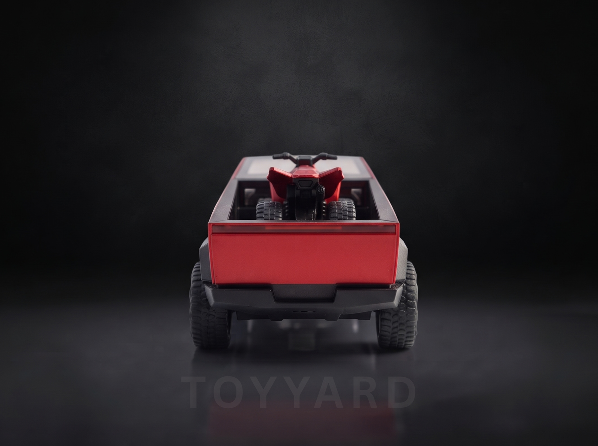 Red Tesla Cybertruck Diecast Model - Alloy Toy Car
