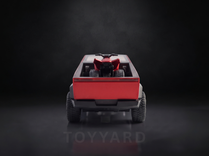 Red Tesla Cybertruck Diecast Model - Alloy Toy Car