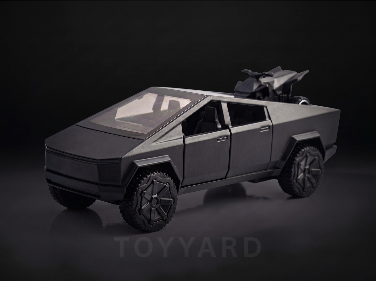 Black Tesla Cybertruck Diecast Model - Alloy Toy Car