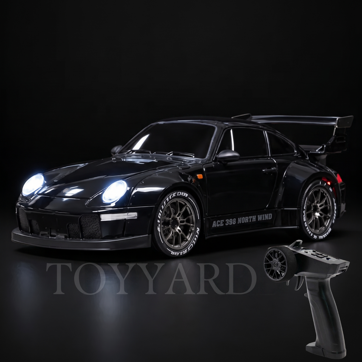 Porsche 911 Style RC Drift Car – Black Edition | High-Speed Racing