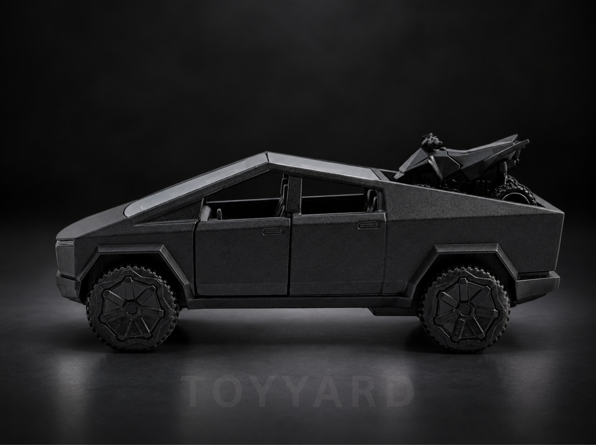 Black Tesla Cybertruck Diecast Model - Alloy Toy Car