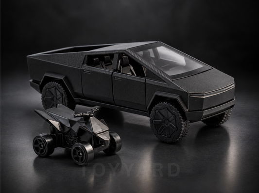 Black Tesla Cybertruck Diecast Model - Alloy Toy Car